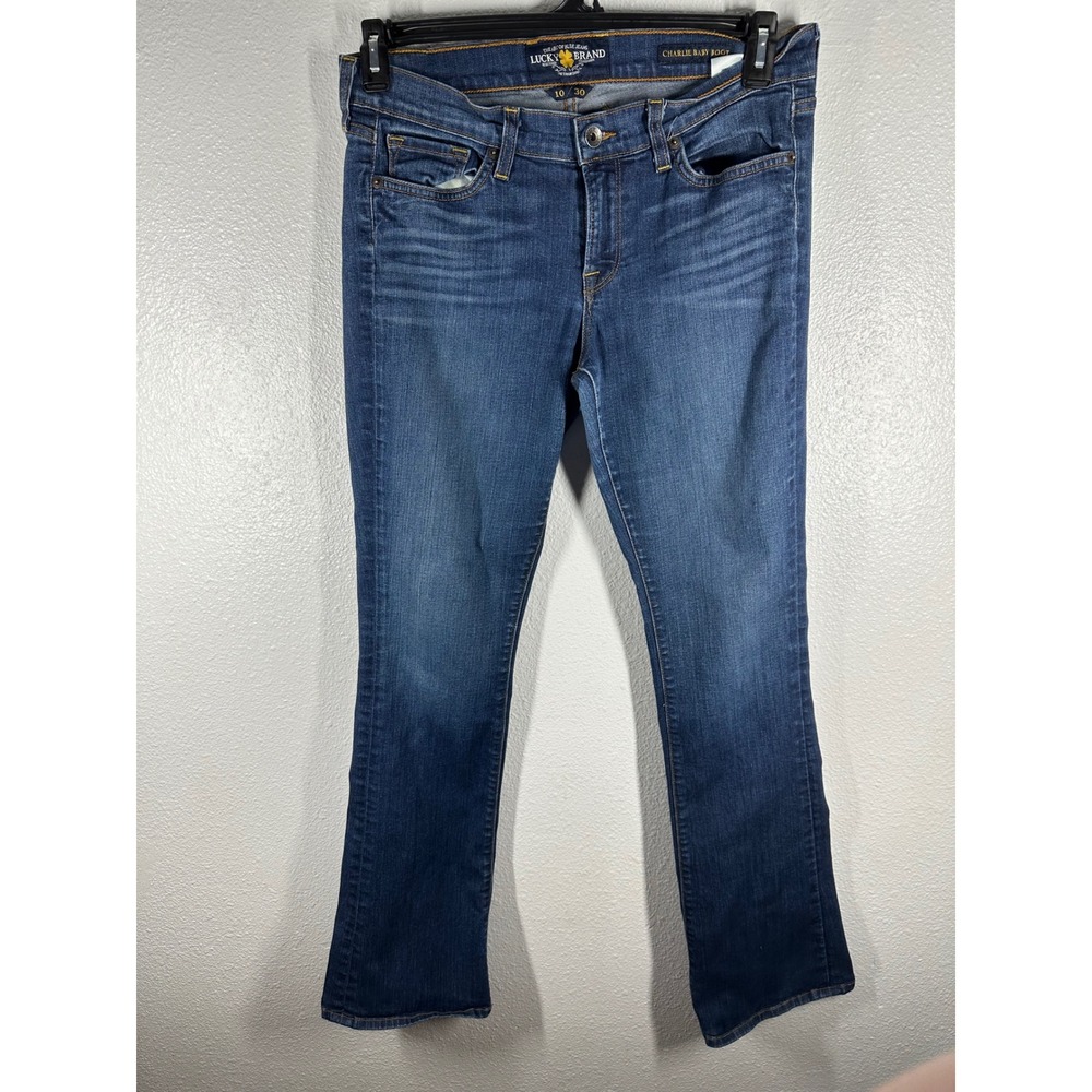 Lucky Brand Jeans Womens 10/30 Blue Charlie Baby Boot Bootcut Medium Wash Denim